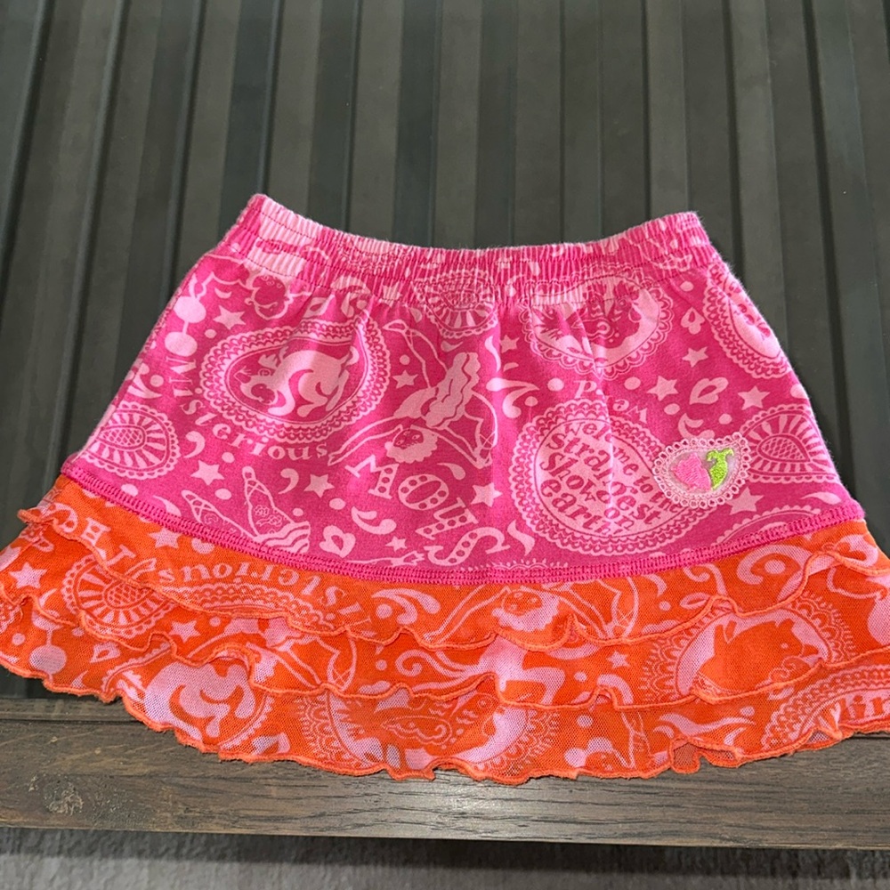 OILILY~Size 2T Baby Girls Pretty Skirt~ Ruffle Trim ~Showgirls Circus Line~